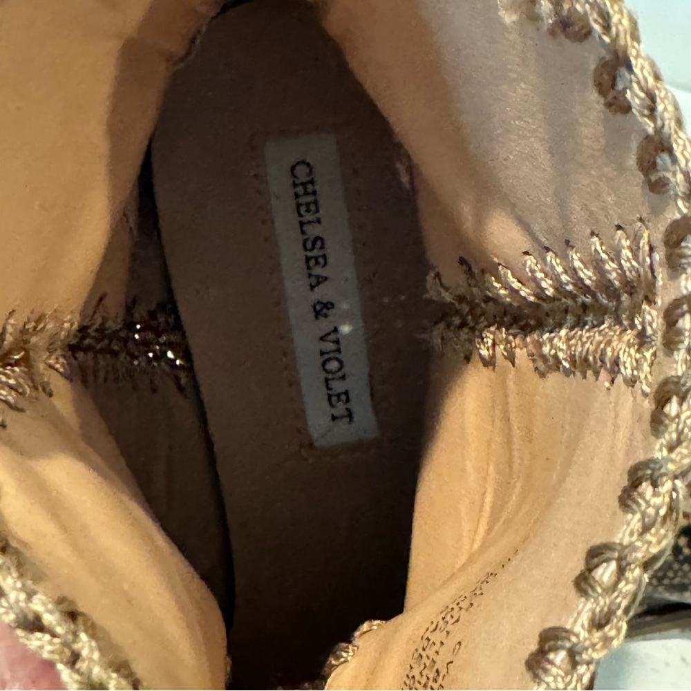 Unique and Stylish Brown Snake Print Ankle Boots - Picture 9 of 10